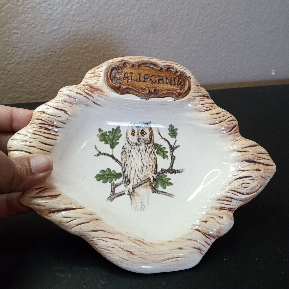 VTG Treasurecraft 6" CALIFORNIA Trinket Holder